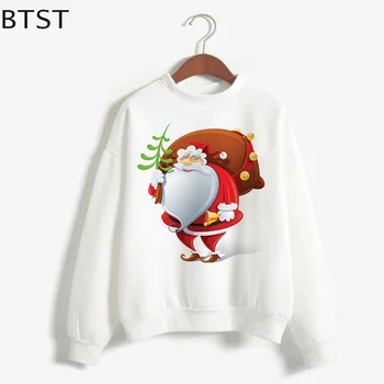 Funny Santa Claus with Sack Gift Print Vogue Hoodies Women Korean Clothes Christmas Sweatshirt Pullover Tops Hoody Long Sleeve
Funny Santa Claus with Sack Gift Print Vogue Hoodies Women Korean Clothes Christmas Sweatshirt Pullover Tops Hoody Long Sleeve