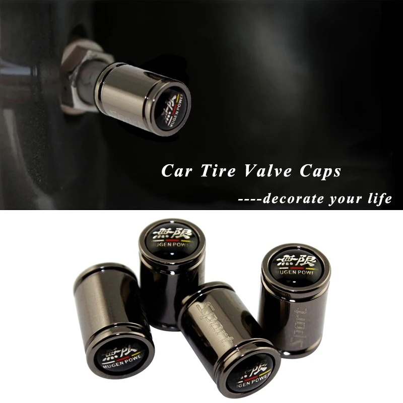 Car Styling Metal Wheel Stem Covers Tire Valve Caps for Mugen Power Logo for Honda Accord Civic CRV Odyssey City Jazz 
Car Styling Metal Wheel Stem Covers Tire Valve Caps for Mugen Power Logo for Honda Accord Civic CRV Odyssey City Jazz