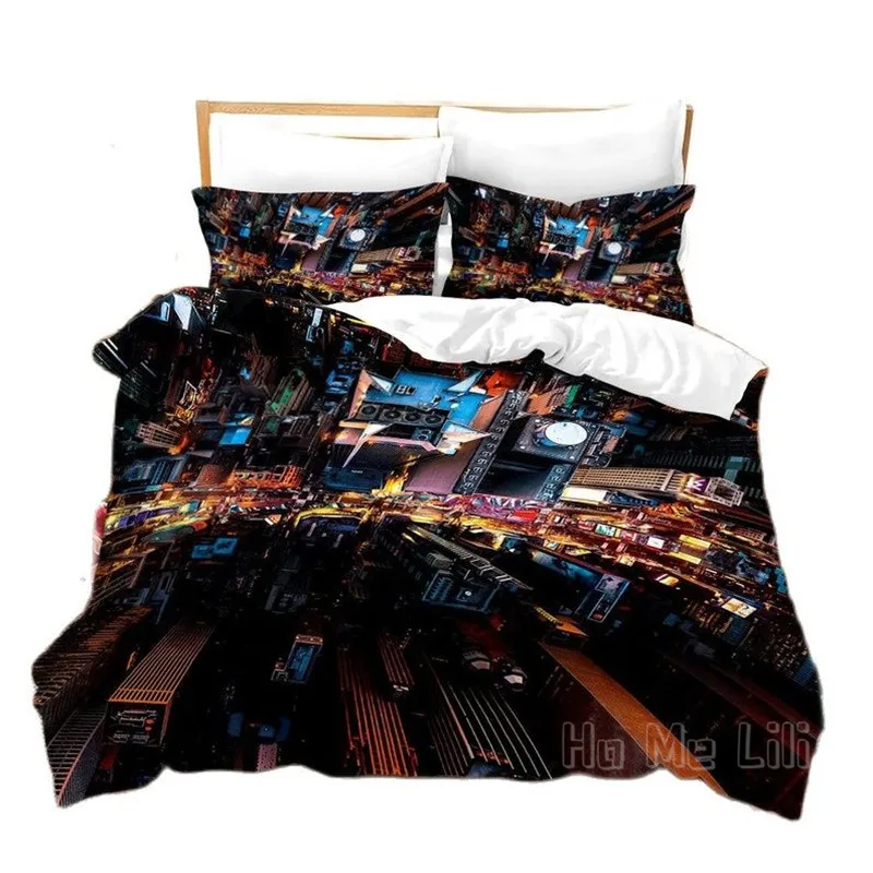 

Modern By Ho Me Lili Duvet Cover Set American New York City Famous Town Image For Girls Boys Teen Decor Bedroom Bedding