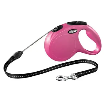 FLEXI FLEXI CLASSIC CORD - Flexi rope leash for animals roulette, 8 m in size M, pink
FLEXI FLEXI CLASSIC CORD - Flexi rope leash for animals roulette, 8 m in size M, pink