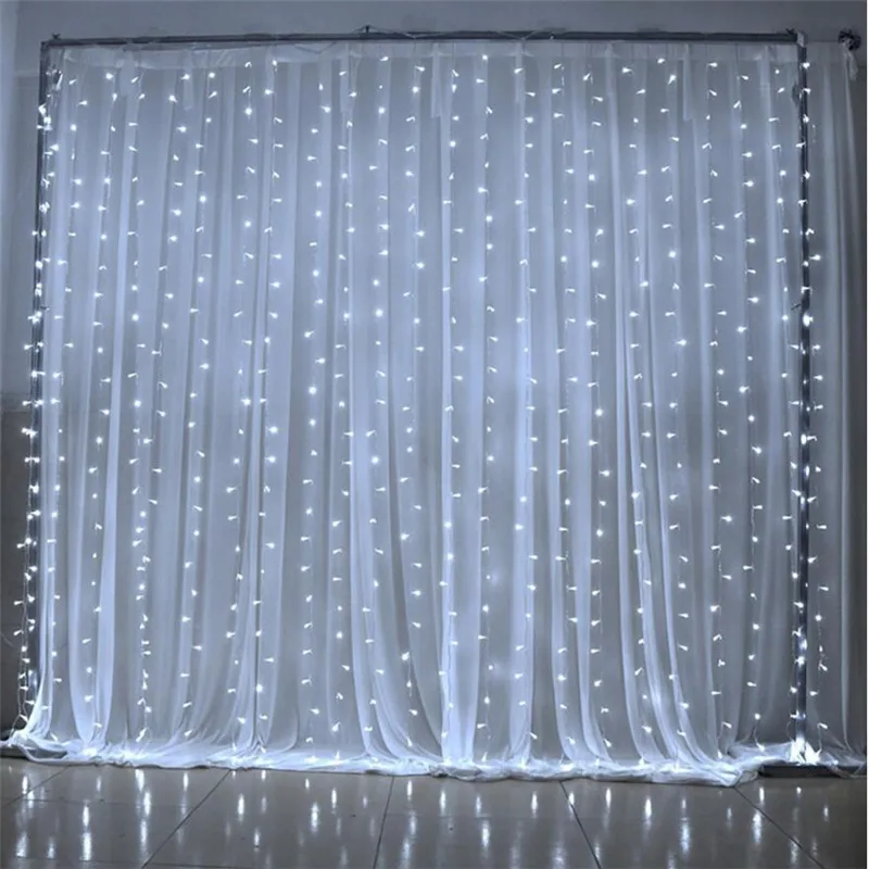 New 3X2M 3X3M 6X3M LED Home Outdoor Holiday Christmas Decorative Wedding Xmas String Fairy Curtain Garlands Strip Party Lights
New 3X2M 3X3M 6X3M LED Home Outdoor Holiday Christmas Decorative Wedding Xmas String Fairy Curtain Garlands Strip Party Lights