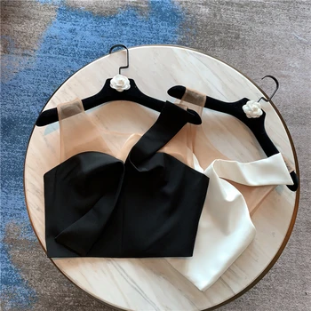 Women's Crop Top Summer New Perspective Mesh Stitching Folds Short Sleeveless Chiffon Shirt Female Blouse Blusas Mujer De Moda
Women's Crop Top Summer New Perspective Mesh Stitching Folds Short Sleeveless Chiffon Shirt Female Blouse Blusas Mujer De Moda