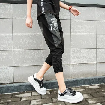 Zipper Slim Fit Pencil Pants Women 2020 Summer New Patchwork Letter Printing Casual Hip Hop Calf-Length Pants Streetwear Ladies
Zipper Slim Fit Pencil Pants Women 2020 Summer New Patchwork Letter Printing Casual Hip Hop Calf-Length Pants Streetwear Ladies
