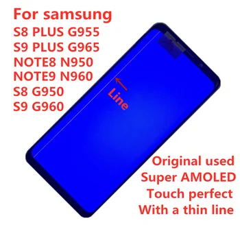 Super AMOLED With a thin line Original Display touch screen For Samsung S8 S8PLUS S9 S9PLUS NOTE8 NOTE9 s8+s9+ lcd assembly
Super AMOLED With a thin line Original Display touch screen For Samsung S8 S8PLUS S9 S9PLUS NOTE8 NOTE9 s8+s9+ lcd assembly