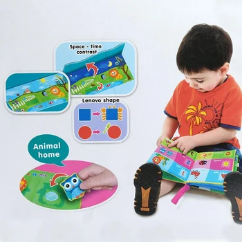 6 Pages Baby Cloth Book Toys Rattles Mobile Infant Kids Early Educational Baby Toys Animals Activity Cloth Books Newborn Rattles 
6 Pages Baby Cloth Book Toys Rattles Mobile Infant Kids Early Educational Baby Toys Animals Activity Cloth Books Newborn Rattles