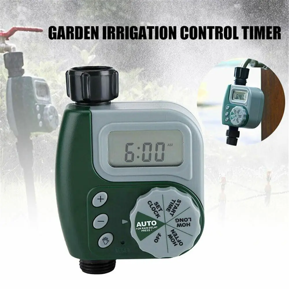 Automatic LCD Digital Garden Water Timer Auto Drip Irrigation Watering System G3/4 Connector Setting Sprinkler Irrigation Time
Automatic LCD Digital Garden Water Timer Auto Drip Irrigation Watering System G3/4 Connector Setting Sprinkler Irrigation Time