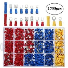 1200 Pcs Assorted Crimp Spade Terminal for Garages Auto Electricians Mechanics Insulated Electrical Cable Wire Connector Kit
1200 Pcs Assorted Crimp Spade Terminal for Garages Auto Electricians Mechanics Insulated Electrical Cable Wire Connector Kit