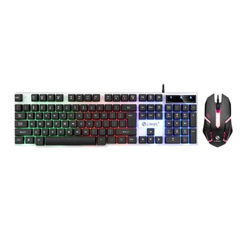 Computer PC Universal Ergonomic Wired USB Waterproof 104 Key Gaming Mouse LED Rainbow Backlit Replacement Parts Keyboard Set
Computer PC Universal Ergonomic Wired USB Waterproof 104 Key Gaming Mouse LED Rainbow Backlit Replacement Parts Keyboard Set