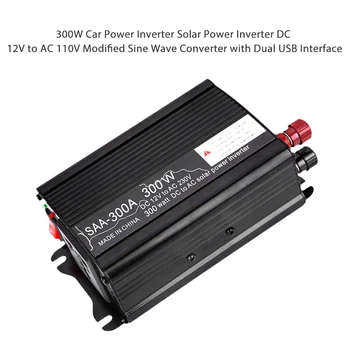 300W with Dual USB Interface Car Auto Power Inverter Solar Power Inverter DC 12V to AC 110V Modified Sine Wave Converter
300W with Dual USB Interface Car Auto Power Inverter Solar Power Inverter DC 12V to AC 110V Modified Sine Wave Converter