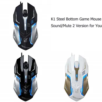 7 Colors RGB Wired Optical Mouse K1 USB 1600DPI Three-Speed Adjustable LED Backlight Mute Wired Optical Gaming Mouse Length 1.3m
7 Colors RGB Wired Optical Mouse K1 USB 1600DPI Three-Speed Adjustable LED Backlight Mute Wired Optical Gaming Mouse Length 1.3m
