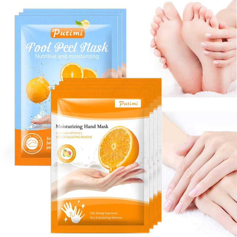 1pack Foot Mask 1pack Tender Smooth Hand Mask Orange Essence Moisturizing Nourish Repairing Exfoliating Skin Whitening Mask
1pack Foot Mask 1pack Tender Smooth Hand Mask Orange Essence Moisturizing Nourish Repairing Exfoliating Skin Whitening Mask