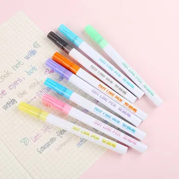 8/12 Color Gift Card Writing Drawing Double Line Outline Pen 2-line Color Pen Set for Children GY88
8/12 Color Gift Card Writing Drawing Double Line Outline Pen 2-line Color Pen Set for Children GY88