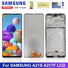 Ensemble écran tactile LCD, pour Samsung Galaxy A21S A217 A217F/DS, Original=