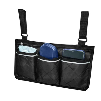 Wheelchair Side Bag Armrest Pouch Organizer Multi-pockets Storage Bag with Reflective Strip E2S
Wheelchair Side Bag Armrest Pouch Organizer Multi-pockets Storage Bag with Reflective Strip E2S