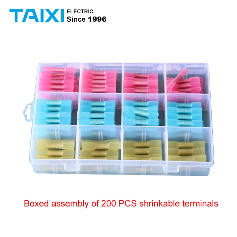 200 pcs,BHT fully insulated waterproof thermo-shrinkable intermediate terminal box, thermo-shrinkable terminal box assembly
200 pcs,BHT fully insulated waterproof thermo-shrinkable intermediate terminal box, thermo-shrinkable terminal box assembly