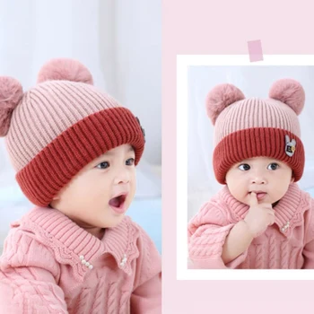 Knitted Wool Baby Kid Solid Color Plush Ball Baby Beanies Cap Baby Girls Velvet Hat Winter Warm Caps For Boys Newborn Hat
Knitted Wool Baby Kid Solid Color Plush Ball Baby Beanies Cap Baby Girls Velvet Hat Winter Warm Caps For Boys Newborn Hat
