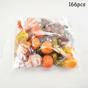 50pcs / 166pcs Artificial Pumpkin Harvest Autumn Fall Thanksgiving Wreath Banquet Home Decor Halloween
50pcs / 166pcs Artificial Pumpkin Harvest Autumn Fall Thanksgiving Wreath Banquet Home Decor Halloween