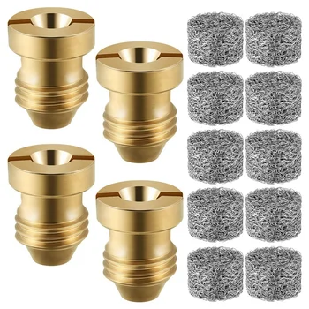 4 Pieces Foam Cannon Orifice Nozzle Tips and 10 Pieces Foam Maker, Universal 1.1 mm Thread Nozzle and Mesh Filter 
4 Pieces Foam Cannon Orifice Nozzle Tips and 10 Pieces Foam Maker, Universal 1.1 mm Thread Nozzle and Mesh Filter