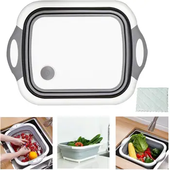 Multi-functional Collapsible Fold Cutting Board Space Save Folding Washing Basket Basin Sink
Multi-functional Collapsible Fold Cutting Board Space Save Folding Washing Basket Basin Sink