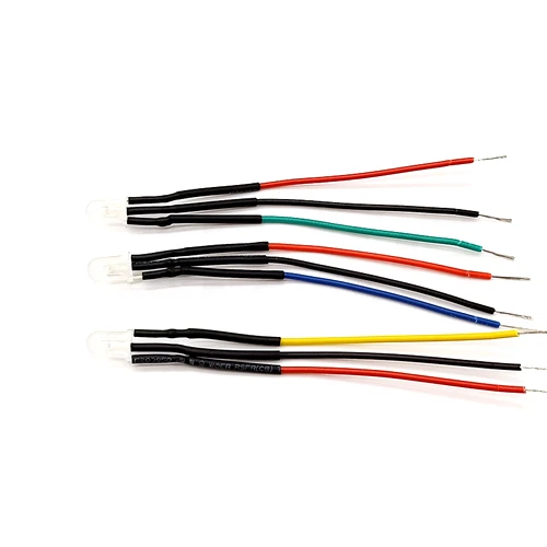 10Pcs 3V 5V 6V 9V 12V 24V 36V 48V 110V 220V 5mm Double Color Common Cathode LED With 20cm Wire White&Red, White&Blue
10Pcs 3V 5V 6V 9V 12V 24V 36V 48V 110V 220V 5mm Double Color Common Cathode LED With 20cm Wire White&Red, White&Blue