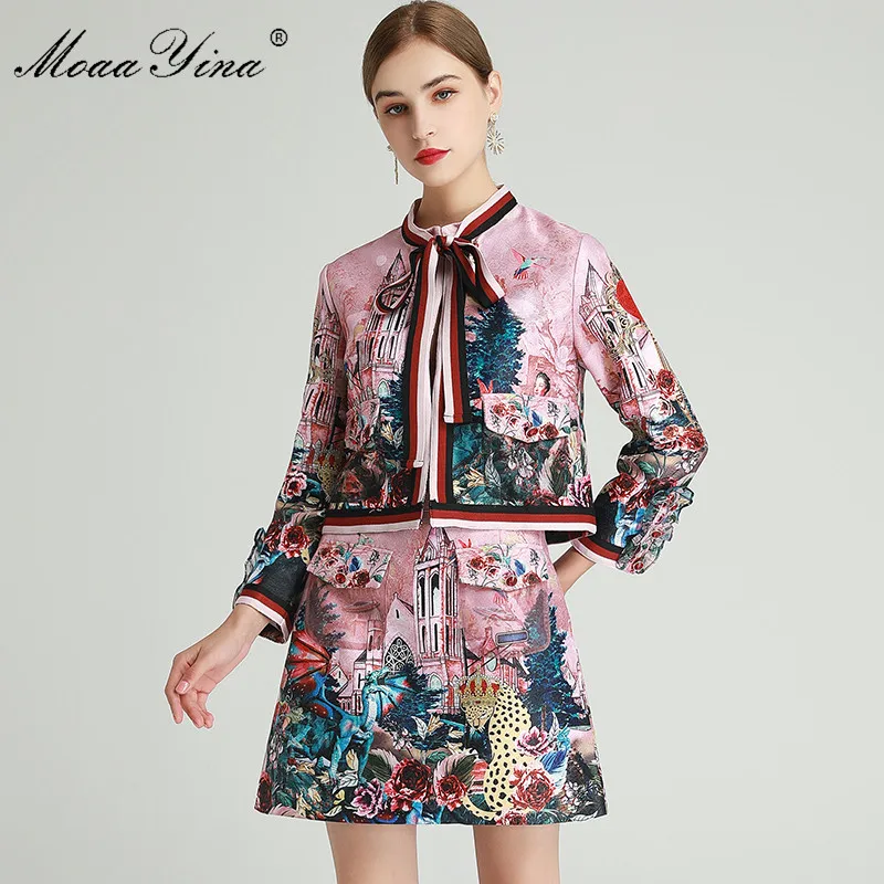 MoaaYina Fashion Designer Set Spring Women's Long sleeve jacket Tops+Anime Floral-Print Short skirt Two-piece sets
MoaaYina Fashion Designer Set Spring Women's Long sleeve jacket Tops+Anime Floral-Print Short skirt Two-piece sets