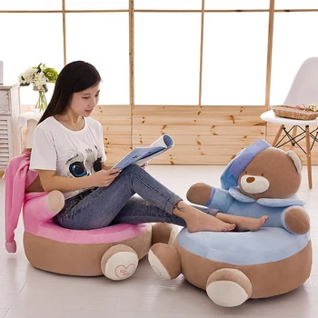 Baby Kids Sofa Only Cover NO Filling Cartoon Crown Bear Seat Children Chair Seat Puff Skin Toddler Children Cover For Sofa Seat
Baby Kids Sofa Only Cover NO Filling Cartoon Crown Bear Seat Children Chair Seat Puff Skin Toddler Children Cover For Sofa Seat