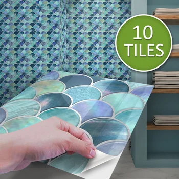 10Pcs Shell Fish Scale PVC Waterproof Self Adhesive Tile Stickers Transfers - Marble & Pearl Effect Bathroom Kitchen Decor
10Pcs Shell Fish Scale PVC Waterproof Self Adhesive Tile Stickers Transfers - Marble & Pearl Effect Bathroom Kitchen Decor