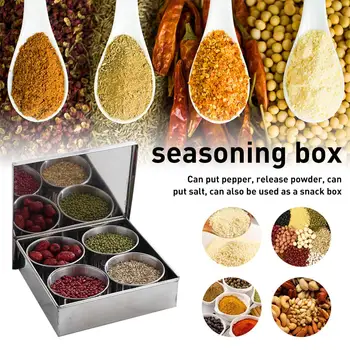 Seasoning Spice Box Storage Round Container with Clamshell Cover Detachable for Kitchen
Seasoning Spice Box Storage Round Container with Clamshell Cover Detachable for Kitchen