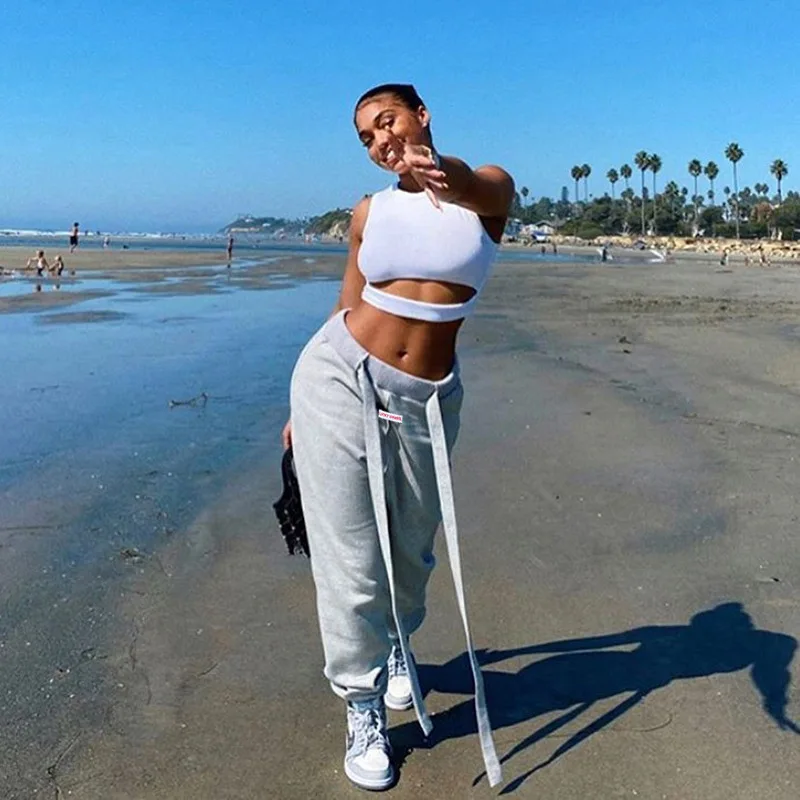 Paris Girl Fashion Wide Waistband Sweatpants Drawstring High Waist Solid Autumn Casual Sports Trousers Women Long Pants Joggers
Paris Girl Fashion Wide Waistband Sweatpants Drawstring High Waist Solid Autumn Casual Sports Trousers Women Long Pants Joggers