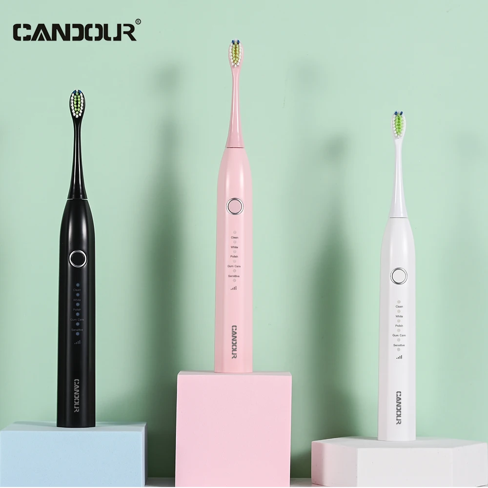 CANDOUR CD-5166 sonic electric toothbrush rechargeable Waterproof 15 Modes IPX8 Replaceable Brush Head USB ChargeT toothbrush
CANDOUR CD-5166 sonic electric toothbrush rechargeable Waterproof 15 Modes IPX8 Replaceable Brush Head USB ChargeT toothbrush