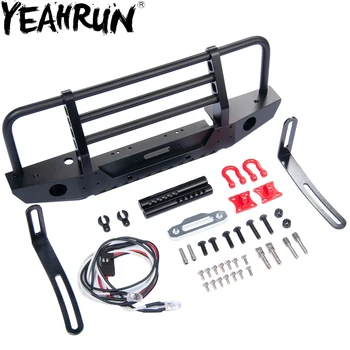 YEAHRUN Metal Front Bumper With Led Light Crash Barrier Anti-collision Bar Damper Bracket for TRAXXAS TRX-4 1/10 RC Car
YEAHRUN Metal Front Bumper With Led Light Crash Barrier Anti-collision Bar Damper Bracket for TRAXXAS TRX-4 1/10 RC Car