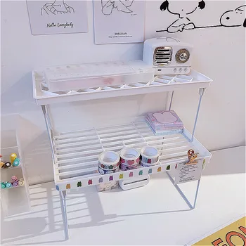 Foldable Storage Rack Cosmetics Skincare Bathroom Shelf Desktop Stationery Sundry Racks Kitchen Seasoning Bottle Storage Holder
Foldable Storage Rack Cosmetics Skincare Bathroom Shelf Desktop Stationery Sundry Racks Kitchen Seasoning Bottle Storage Holder