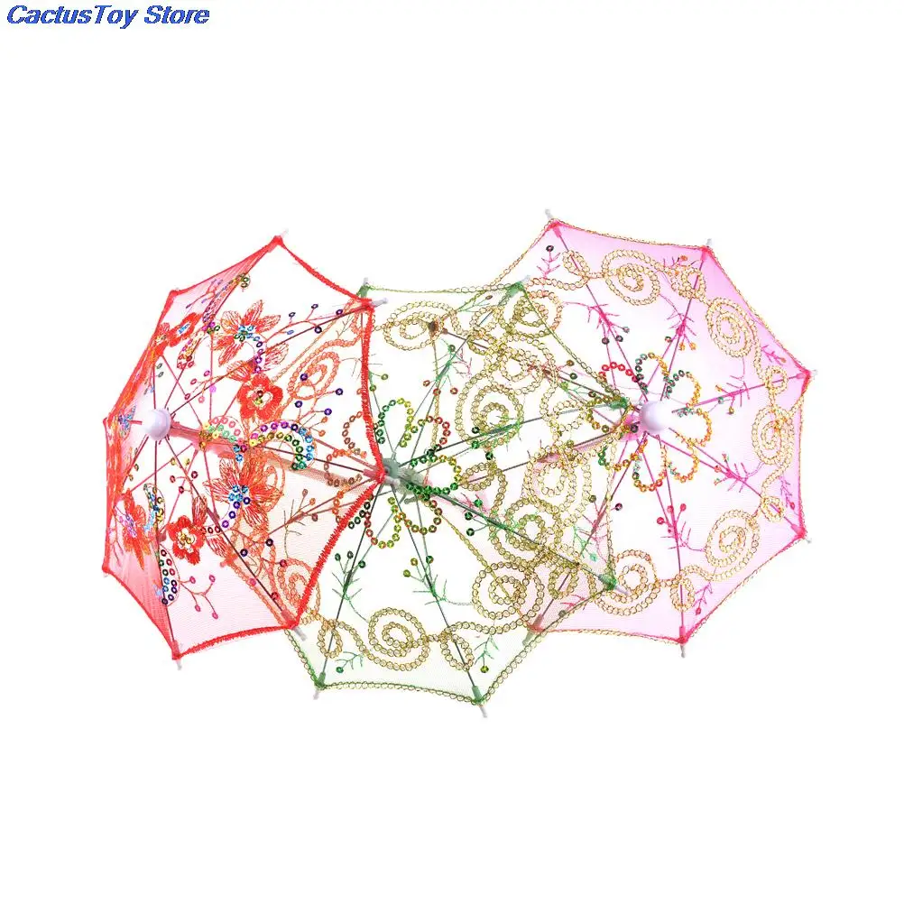 Красочный изысканный кружевной зонт для кукол 16/18 дюймов игрушки девочек