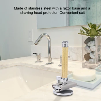 Pro Double-edged Shaving Razor Set Safety Beard Razor with Shaving Razor Base Protective Cover Mustache Removal Shaving Tools
Pro Double-edged Shaving Razor Set Safety Beard Razor with Shaving Razor Base Protective Cover Mustache Removal Shaving Tools