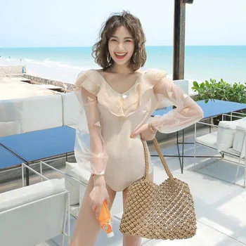 Colaless Monokini One Piece Swimsuit Women Women's Swimsuits Woman 2019 Female Ins Breasts Long Sleeve Beach Polyester Solid
Colaless Monokini One Piece Swimsuit Women Women's Swimsuits Woman 2019 Female Ins Breasts Long Sleeve Beach Polyester Solid