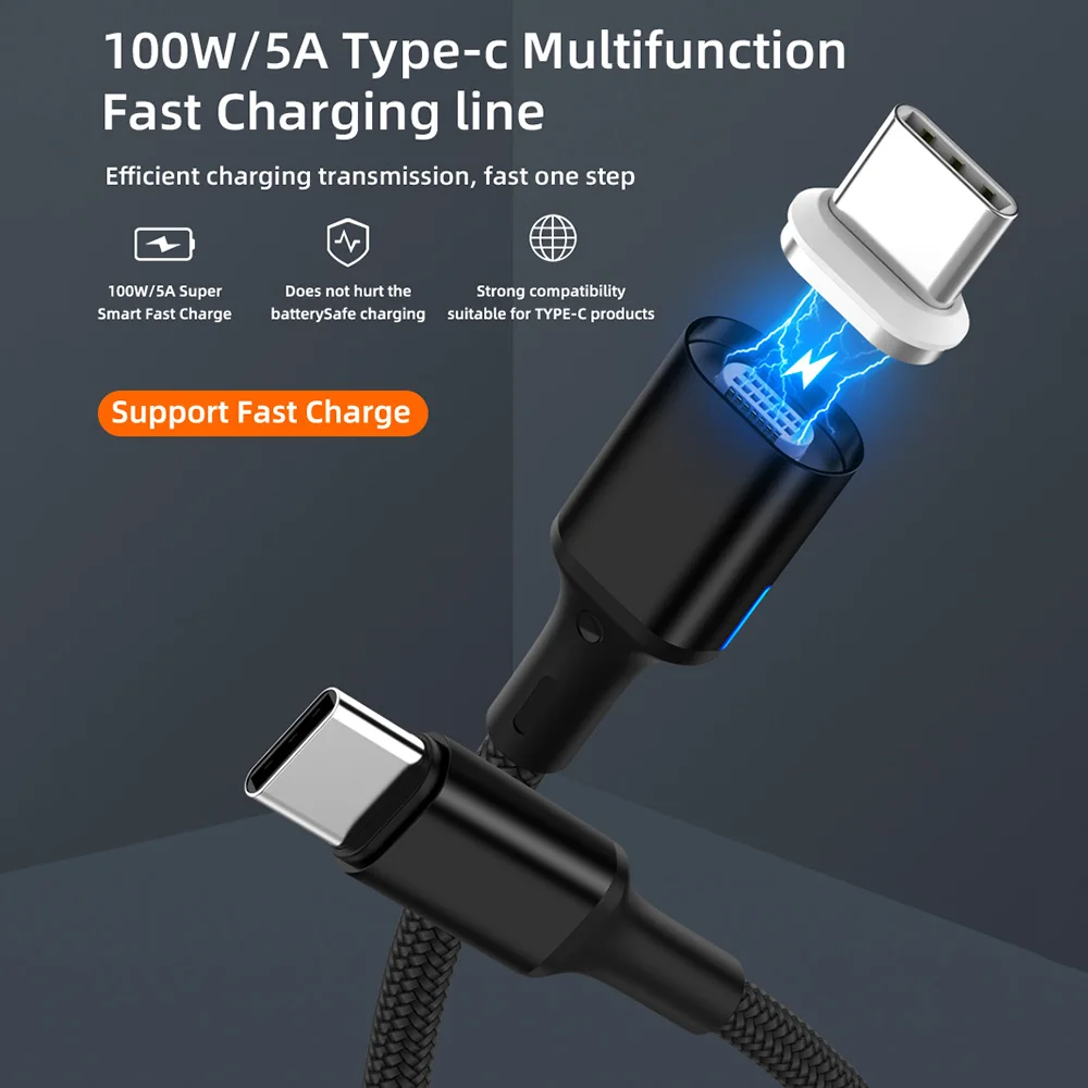 UTBVO USB C to USB C Cable (100W 20V/5A), USB Type C Braided Fast Charging Cable for MacBook Pro Air iPad Pro Dell Galaxy Note10
UTBVO USB C to USB C Cable (100W 20V/5A), USB Type C Braided Fast Charging Cable for MacBook Pro Air iPad Pro Dell Galaxy Note10