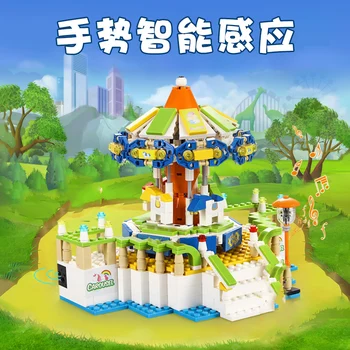 Girls friends Simulation carousel Model Building Blocks Technic music Trojan lifting Smart gesture sensing Figure Toys Childrens
Girls friends Simulation carousel Model Building Blocks Technic music Trojan lifting Smart gesture sensing Figure Toys Childrens