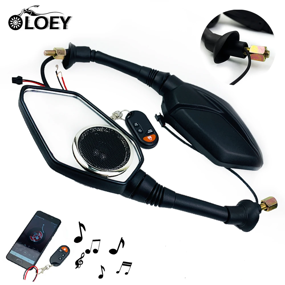 8mm 10mm Bluetooth Rearview Mirror Scooter Universal Motorcycle Anti-theft Security Alarm FM MP3 Player Audio Sound
8mm 10mm Bluetooth Rearview Mirror Scooter Universal Motorcycle Anti-theft Security Alarm FM MP3 Player Audio Sound
