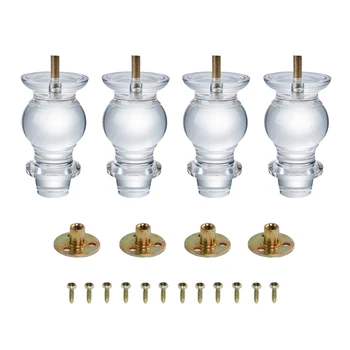 1/2/4pcs Heavy Duty Modern Acrylic Furniture Legs Sets, As Replacement For Sofa Couch Bench Table Cabinet Bed and TV Stand Legs
1/2/4pcs Heavy Duty Modern Acrylic Furniture Legs Sets, As Replacement For Sofa Couch Bench Table Cabinet Bed and TV Stand Legs