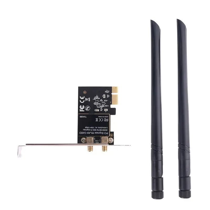 2.4G/5Ghz Wireless Net work card express Wifi PCI-E adapter Realtek 8112AE chip M5TB
2.4G/5Ghz Wireless Net work card express Wifi PCI-E adapter Realtek 8112AE chip M5TB