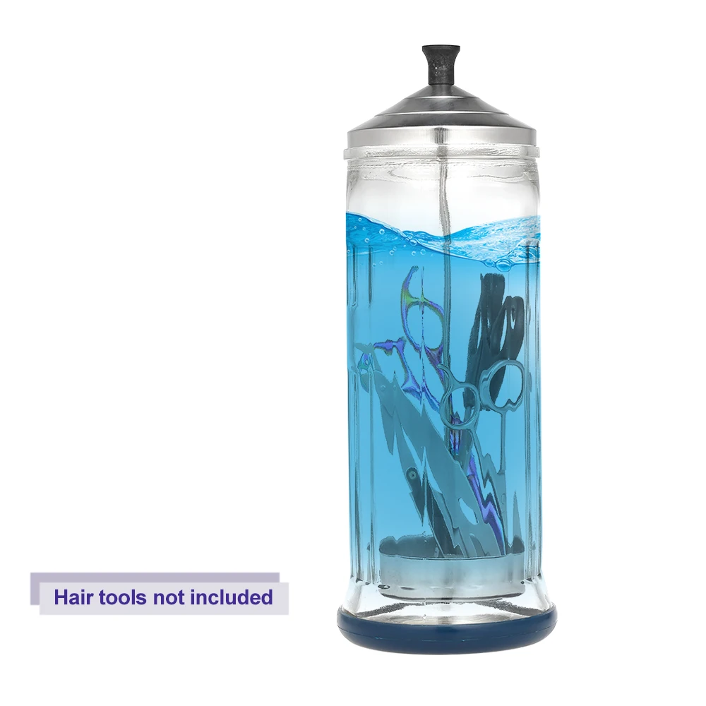 Professional Salon Barber Disinfection Jar Sterilization Container Sanitizer Glass Manicure Disinfection Cup Hairdressing Tools 
Professional Salon Barber Disinfection Jar Sterilization Container Sanitizer Glass Manicure Disinfection Cup Hairdressing Tools