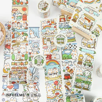 Weather Announcer Series Bullet Journal Washi Tape Decorative Cute Animal Rabbit Adhesive Tape DIY Scrapbooking Sticker Label
Weather Announcer Series Bullet Journal Washi Tape Decorative Cute Animal Rabbit Adhesive Tape DIY Scrapbooking Sticker Label