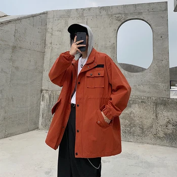 2019 Early Autumn New Korean Men's Loose Tide Brand Tooling Hooded Campus Students Solid Color Casual Jacket Streetwear
2019 Early Autumn New Korean Men's Loose Tide Brand Tooling Hooded Campus Students Solid Color Casual Jacket Streetwear