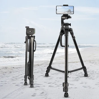 Camera Tripod 55 Inch/140cm Lightweight Live Streaming Tripod with Phone Holder and Bag for Camera Phone Max Load 3KG
Camera Tripod 55 Inch/140cm Lightweight Live Streaming Tripod with Phone Holder and Bag for Camera Phone Max Load 3KG