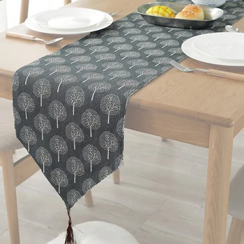 Natural Cotton & Linen Table Runner with Tree Pattern, Handmade Farmhouse Style Table Runner with Tassel (86 Inches)
Natural Cotton & Linen Table Runner with Tree Pattern, Handmade Farmhouse Style Table Runner with Tassel (86 Inches)