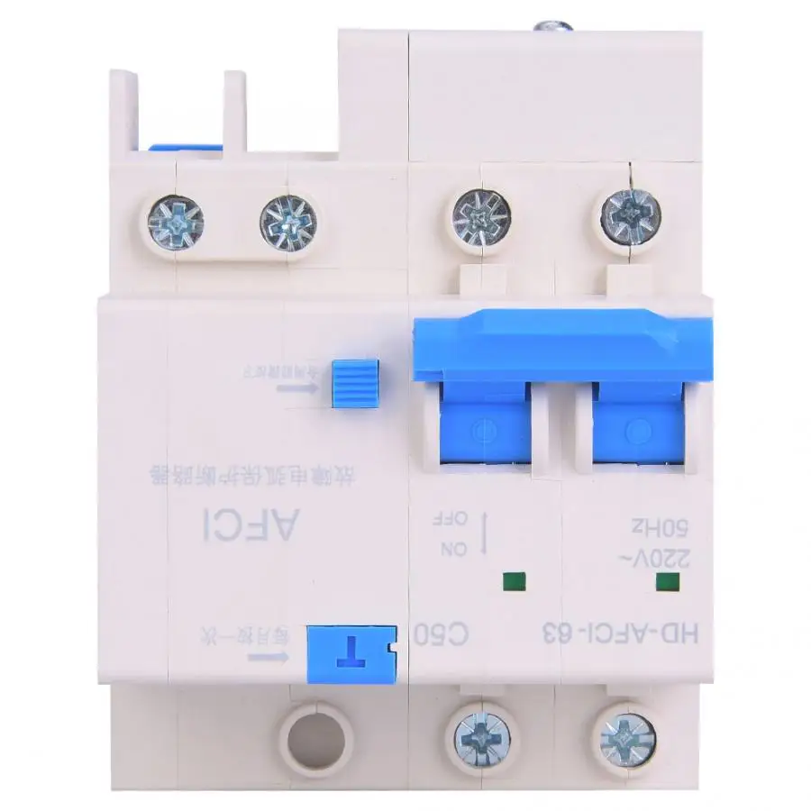 2P AFCI Arc Fault Circuit Breaker Interrupter Household DIN rail Small Electric Leakage Protector AFDD
2P AFCI Arc Fault Circuit Breaker Interrupter Household DIN rail Small Electric Leakage Protector AFDD