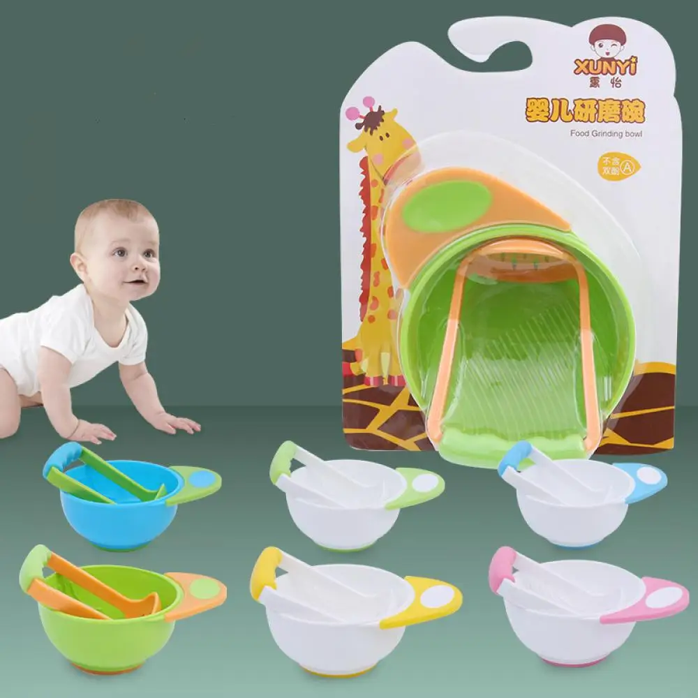 2020 New Children Food Sipplement Tableware Card set Baby Food Grinding Bowl Baby Fruit Food Tools Grinder Wholesale
2020 New Children Food Sipplement Tableware Card set Baby Food Grinding Bowl Baby Fruit Food Tools Grinder Wholesale