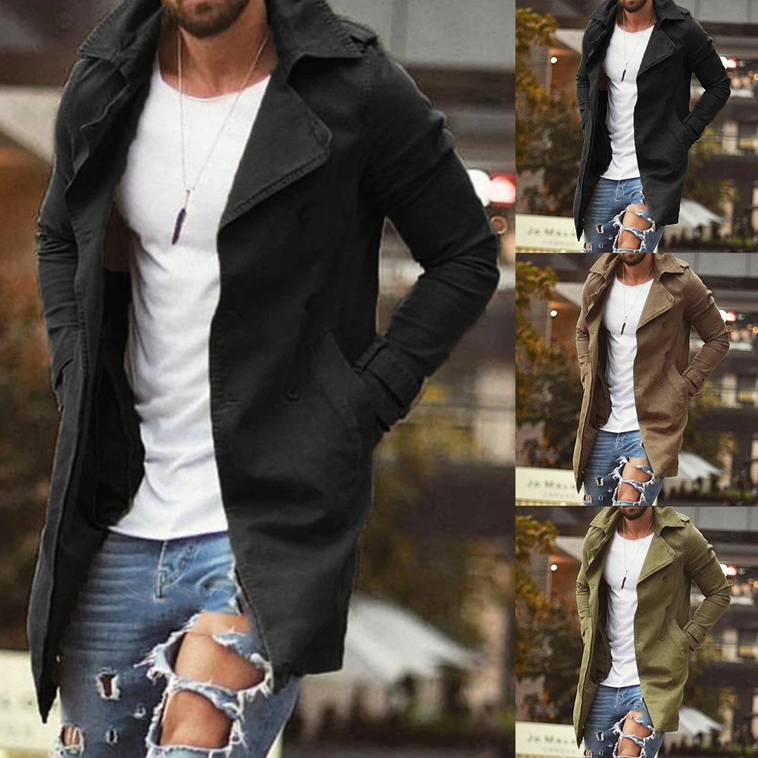 2020 New Spring Trench Coats Men Autumn Outdoor Jacket Plus Size 4XL Solid Color Outwear Casual Long Overcoat for Men Clothes
2020 New Spring Trench Coats Men Autumn Outdoor Jacket Plus Size 4XL Solid Color Outwear Casual Long Overcoat for Men Clothes