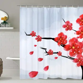 Ink Painting Shower Curtain Flower Bathroom Shower Curtain Durable Waterproof Bath Curtain with 12 Hooks
Ink Painting Shower Curtain Flower Bathroom Shower Curtain Durable Waterproof Bath Curtain with 12 Hooks