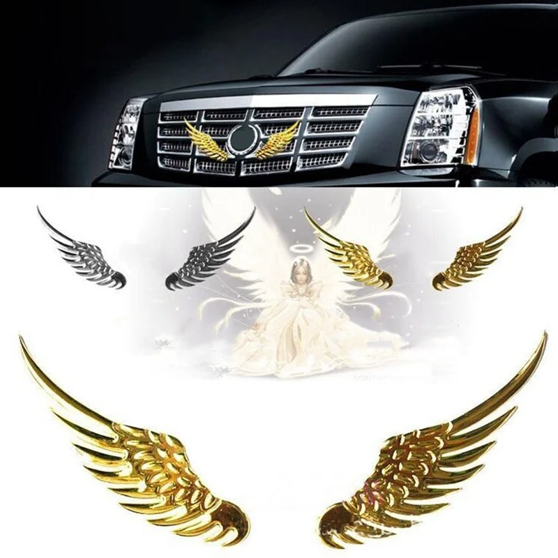 Car Sticker 1pair 3D Metal Dimensional Alloy Angel Hawk Wings Emblem Badge Decal Golden Silver Color Optional Car Accessories
Car Sticker 1pair 3D Metal Dimensional Alloy Angel Hawk Wings Emblem Badge Decal Golden Silver Color Optional Car Accessories